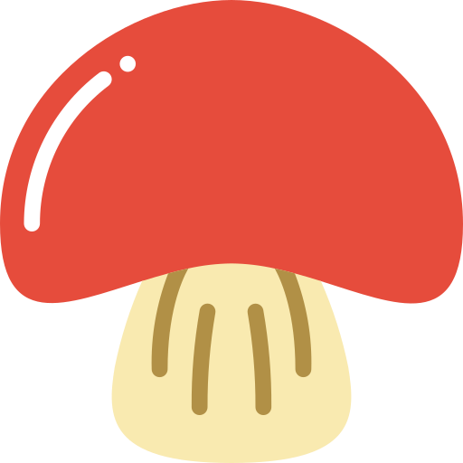 Mushroom Basic Miscellany Flat icon