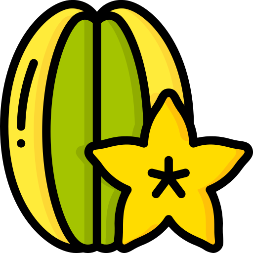 stella di frutta Basic Miscellany Lineal Color icona