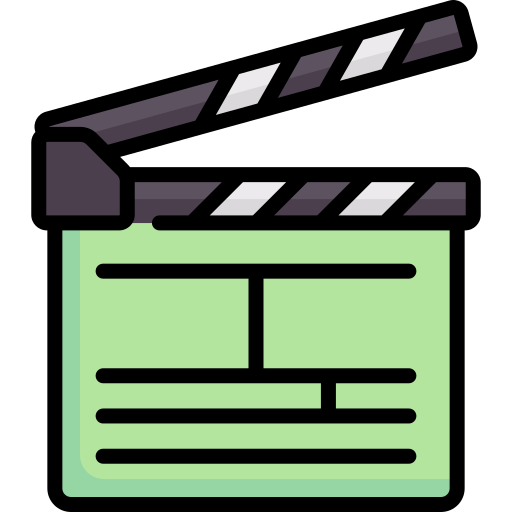 Clapperboard Special Lineal color icon