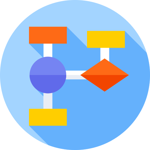 Hierarchy Flat Circular Flat icon