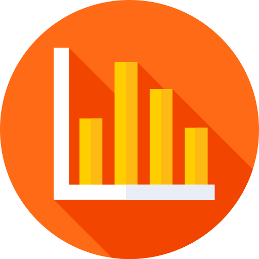 balkendiagramm Flat Circular Flat icon