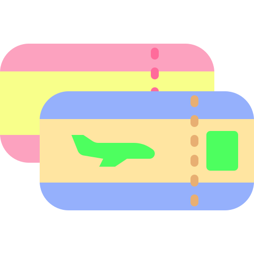 billete de avión Generic Flat icono