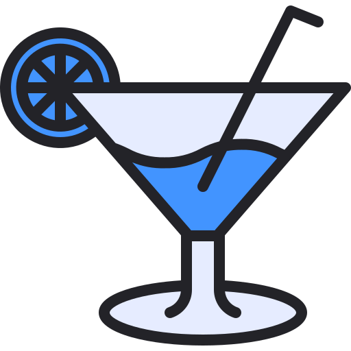 cocktail Generic Outline Color icoon