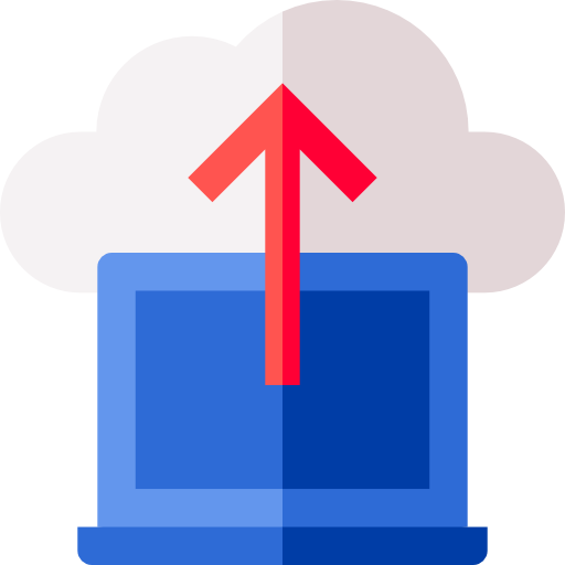 computación en la nube Basic Straight Flat icono