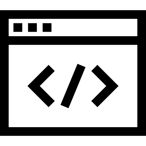 kodowanie Basic Straight Lineal ikona