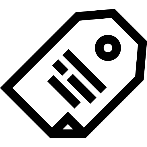 tag Basic Straight Lineal icona
