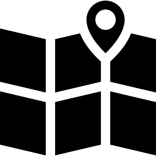 carta geografica Basic Straight Filled icona