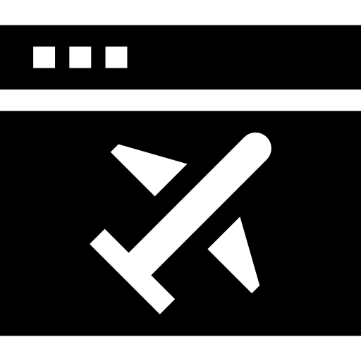 ブラウザ Basic Straight Filled icon
