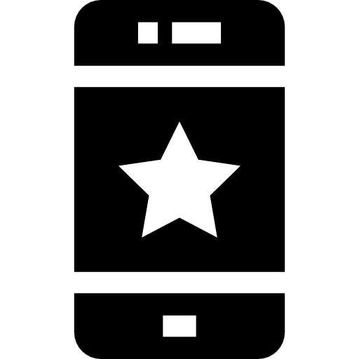 teléfono inteligente Basic Straight Filled icono
