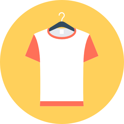 camisa Flat Color Circular icono