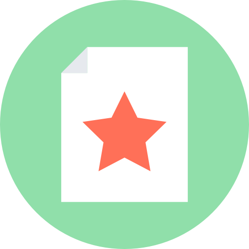 archivo Flat Color Circular icono