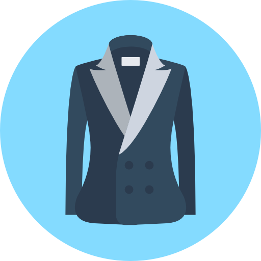 コート Flat Color Circular icon