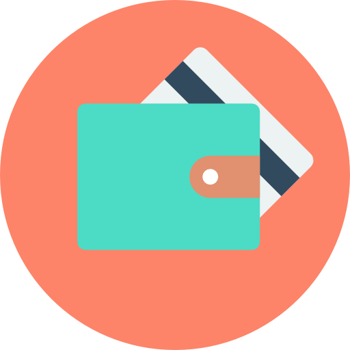 Wallet Flat Color Circular icon