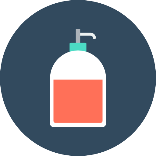 handwaschmaschine Flat Color Circular icon