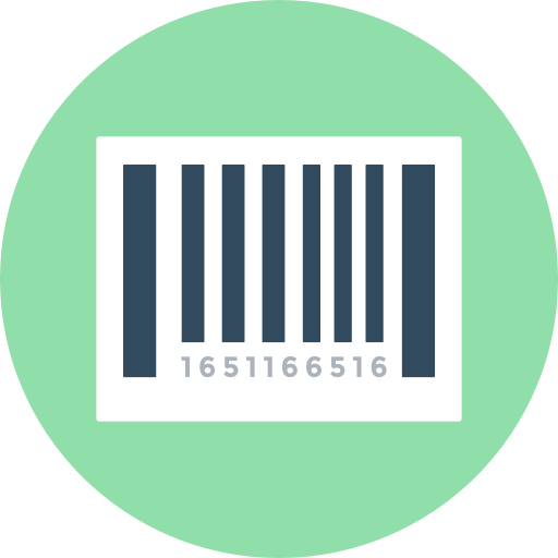 Barcode Flat Color Circular icon