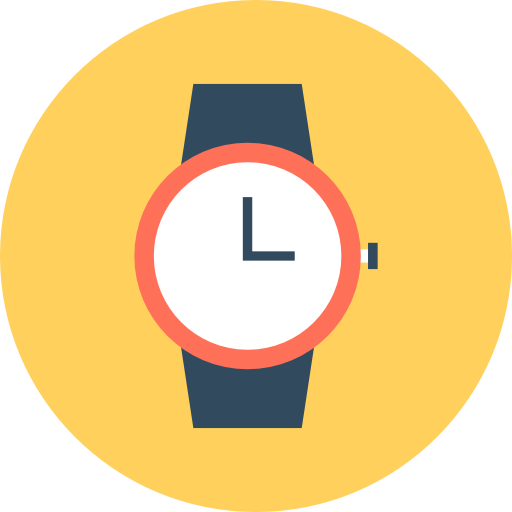 armbanduhr Flat Color Circular icon