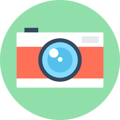 fotoapparat Flat Color Circular icon