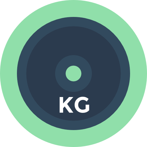 Weight Flat Color Circular icon