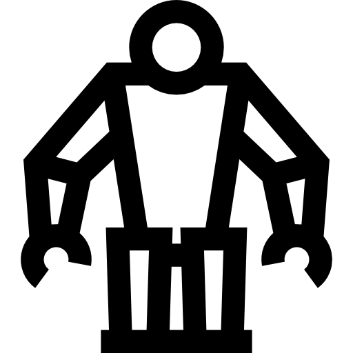 roboter Basic Straight Lineal icon