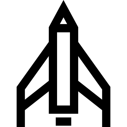 rakete Basic Straight Lineal icon