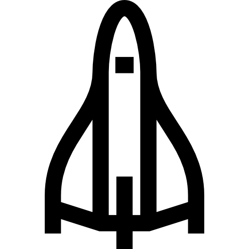 rakete Basic Straight Lineal icon