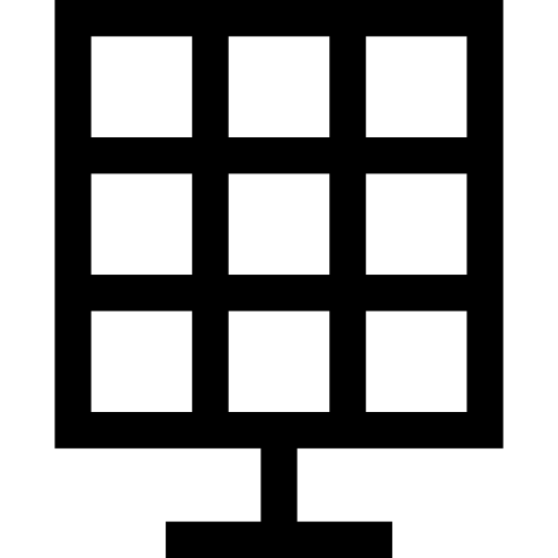 panel słoneczny Basic Straight Lineal ikona