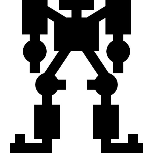 robot Basic Straight Filled ikona