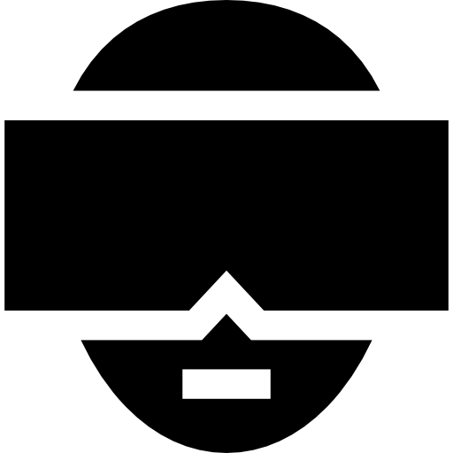 oculus rift Basic Straight Filled ikona