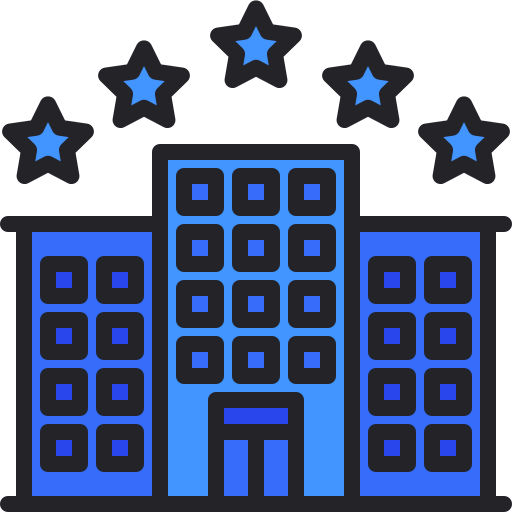 호텔 Generic Outline Color icon