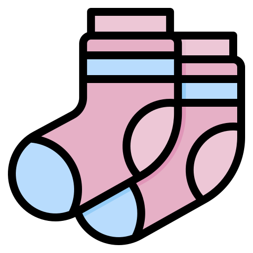 Baby socks Generic Outline Color icon