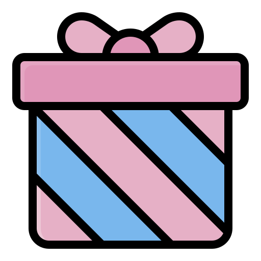 pudełko na prezent Generic Outline Color ikona