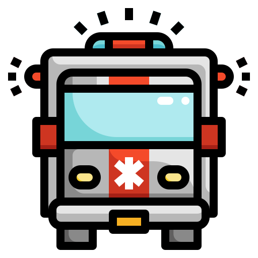 ambulanza PongsakornRed Lineal Color icona