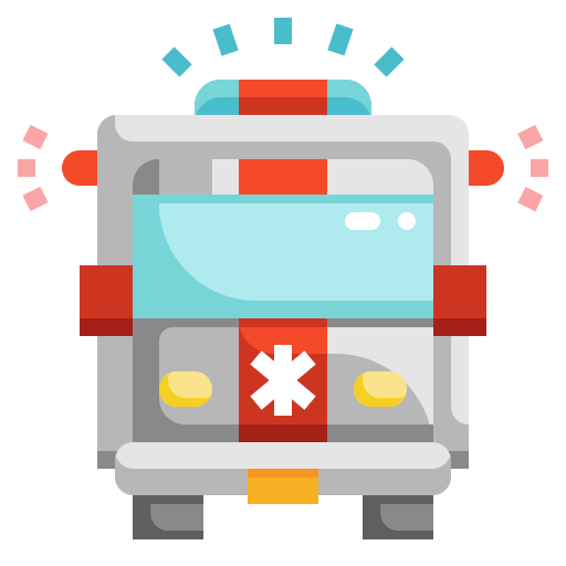 ambulance PongsakornRed Flat icoon