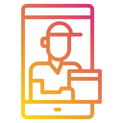 entregador Payungkead Gradient Ícone