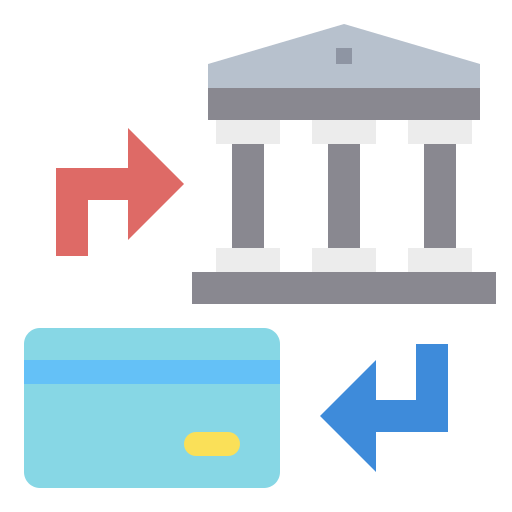 bank Payungkead Flat icoon