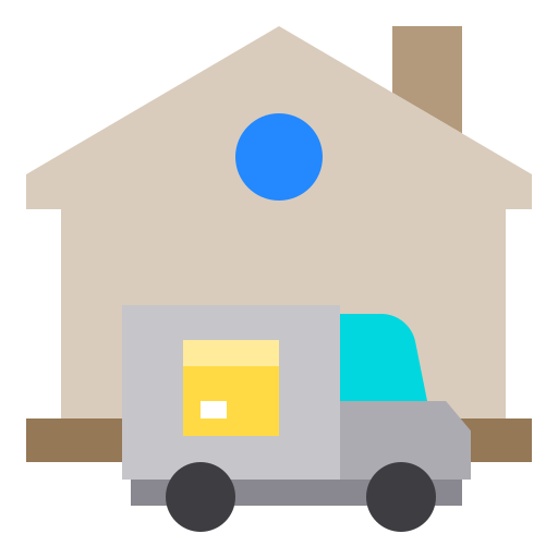 Home delivery Payungkead Flat icon
