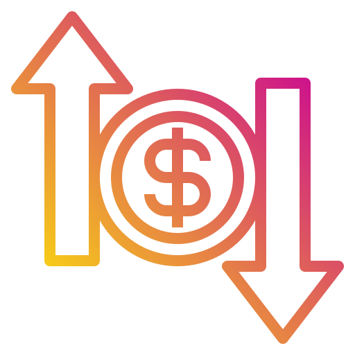 dinheiro Payungkead Gradient Ícone