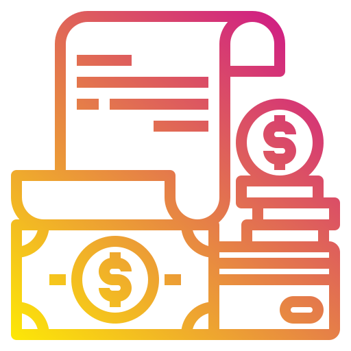 dinheiro Payungkead Gradient Ícone