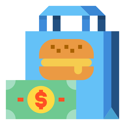 Food delivery Payungkead Flat icon