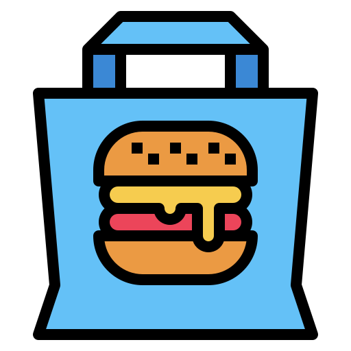 Food delivery Payungkead Lineal Color icon