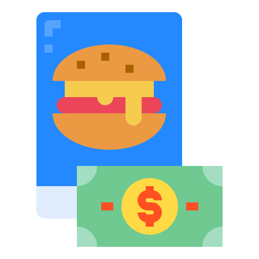 Order food Payungkead Flat icon