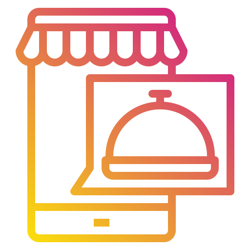 Order food Payungkead Gradient icon