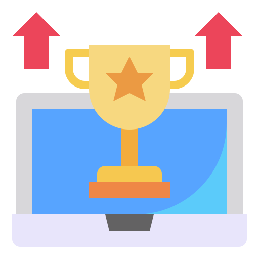 Trophy Payungkead Flat icon