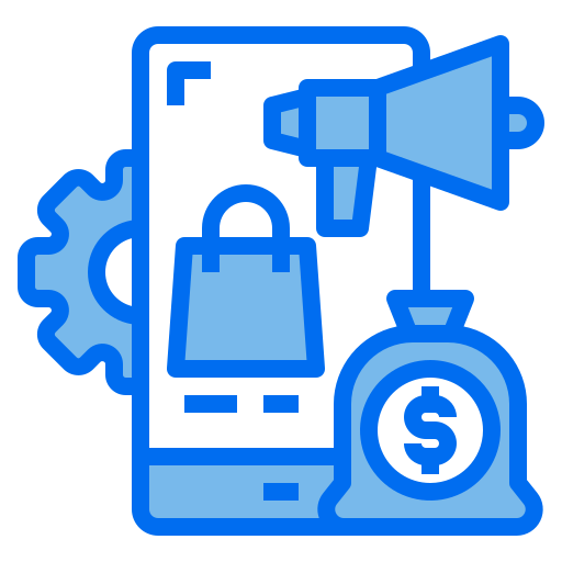 digitales marketing Payungkead Blue icon