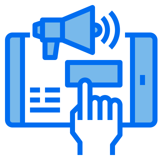 digitales marketing Payungkead Blue icon