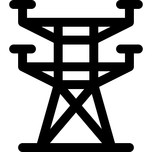 Électricité Basic Rounded Lineal Icône