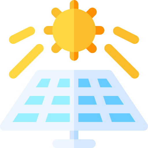ソーラーパネル Basic Rounded Flat icon