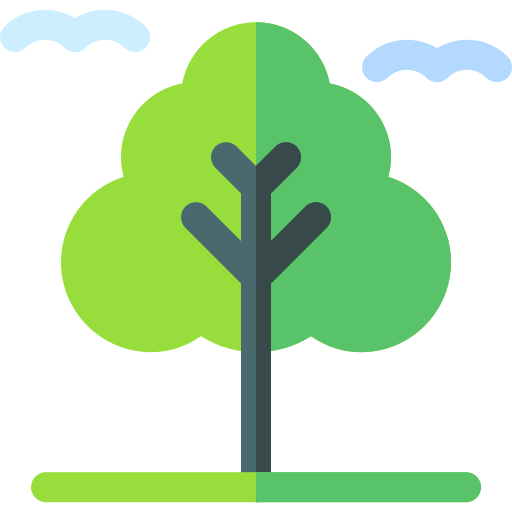 drzewo Basic Rounded Flat ikona