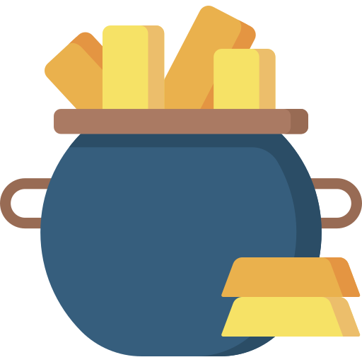 Gold pot Special Flat icon