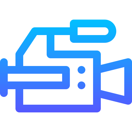 Movie camera Basic Gradient Lineal color icon